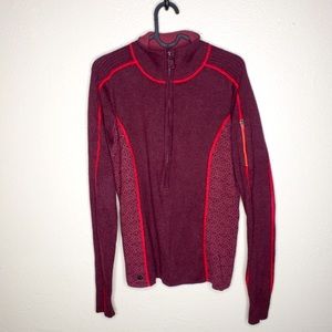 Athleta Alde half-zip ribbed sweater, Size L